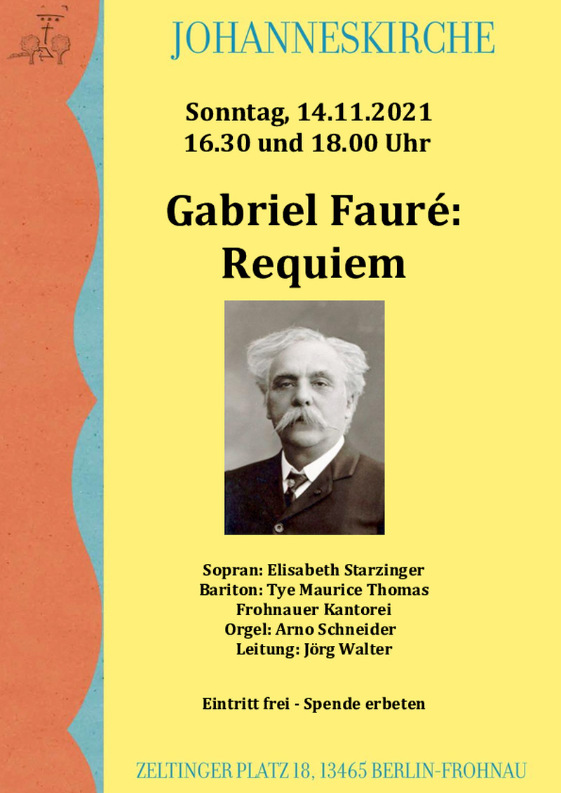 Gabriel Faurés – Arie in der Johanneskirche, Werder Gabriel Faurés – Arie in der Johanneskirche, Werder