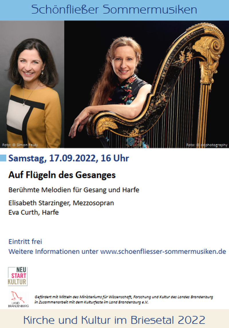 Konzert mit Eva Curth und Elisabeth Starzinger, Werder Konzert mit Eva Curth und Elisabeth Starzinger, Werder
